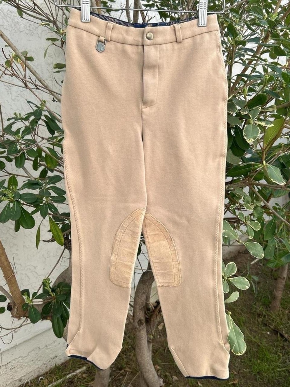 Vintage 90s Miller’s Equestrian Riding Breeches Youth 16 Beige Knee Patch USA